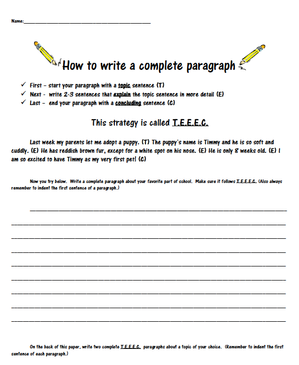 Expository essay lesson plans 4th grade